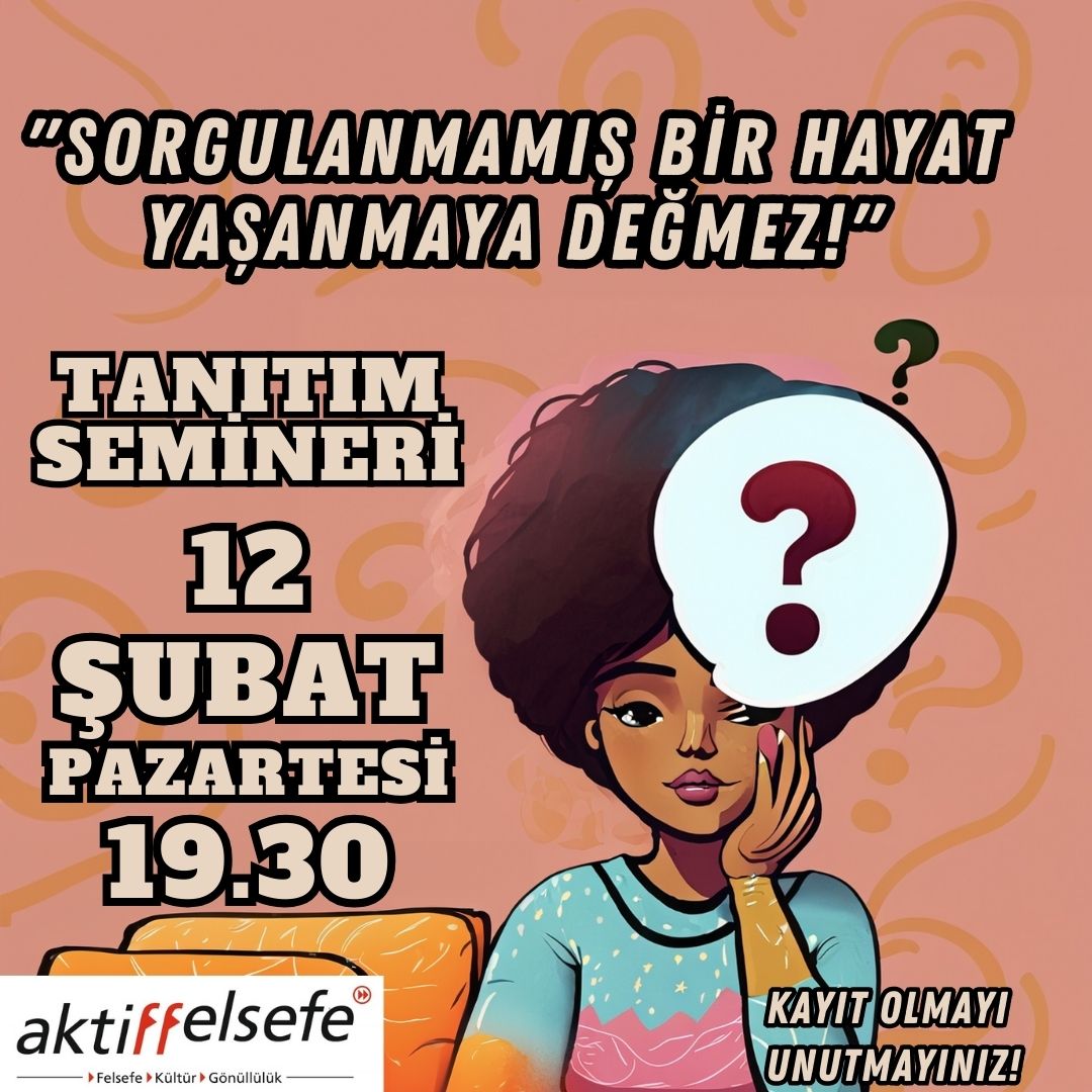 Aktiffelsefe01's tweet photo. 💃2024'ün ilk seminer grubunu açıyoruz! 
Tarih: 12 Şubat, Pazartesi–19.30 
Yer: Aktiffelsefe Adana 
İletişim: 0505 730 02 91
Kayıt Formu: 0505 730 02 91 
https://t.co/Y0clxdaji3

#felsefe #aktiffelsefe #aktiffelsefeadana #academia #filozof #adana https://t.co/Z9oIupu1g9