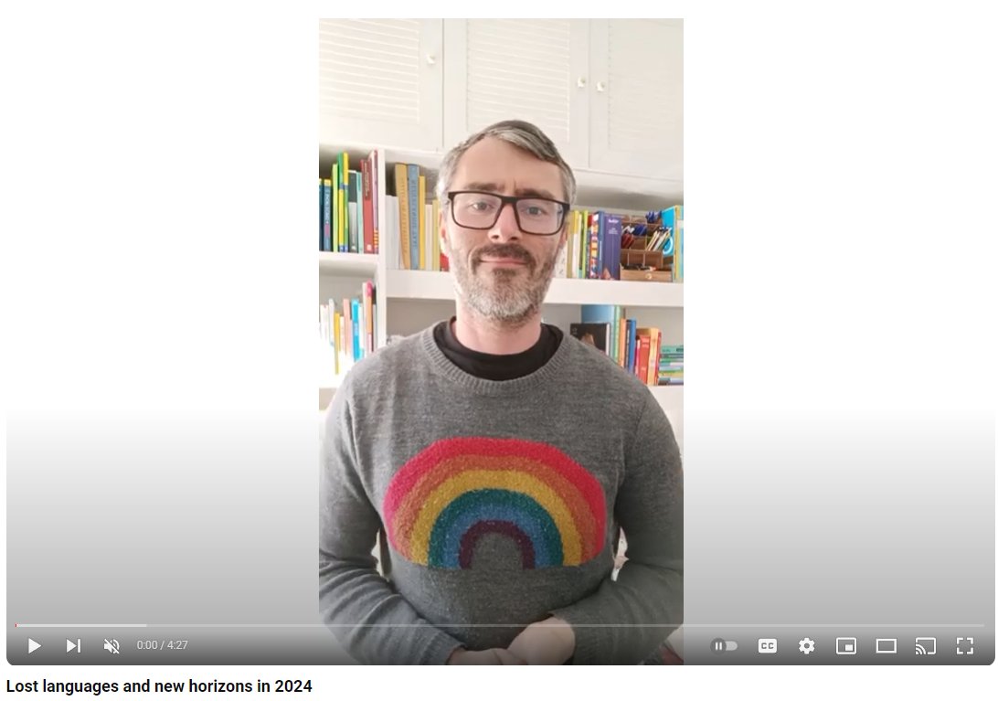 Hi #langtwt,

I wrote about this amazingly interesting first month of 2024 language wise; thanks to @AlgodeEspanol, <a href="/kolibabski/">➡️ kolibabski.bsky.social 🦋</a>, <a href="/kubacki__/">(partially inactive, only looking) Kuba 🐦🏳️‍🌈</a> and <a href="/SantPolyglot/">Santpolyglot</a>.

And I left my comfort zone: in front of the camera I tell in short what happened this month.

somethingpolyglot.com/myblog/2024/01…