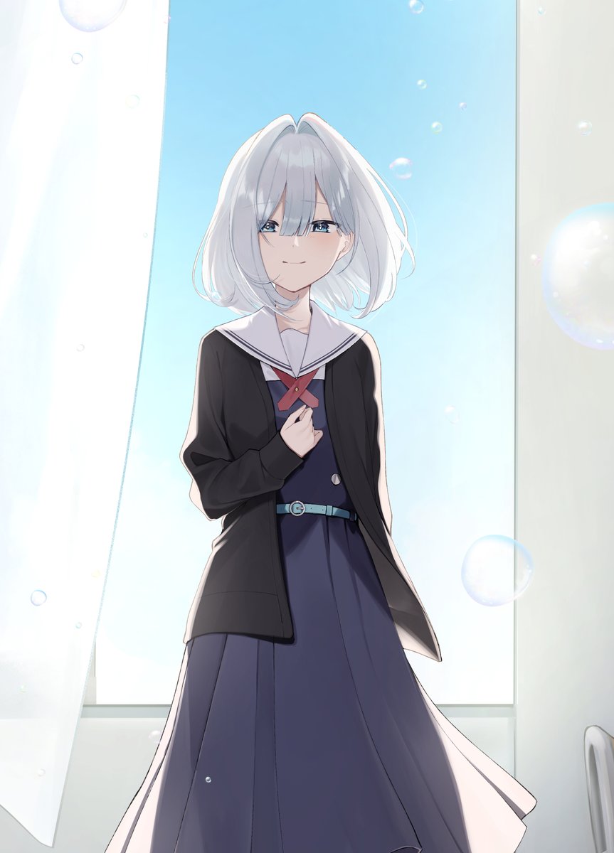 「君と綴るうたかた⑥表紙の雫 初回限定版小冊子表紙の夏織  (表紙の雫が遠くて顔が」|ゆあま🫧きみつづ⑤3/16のイラスト
