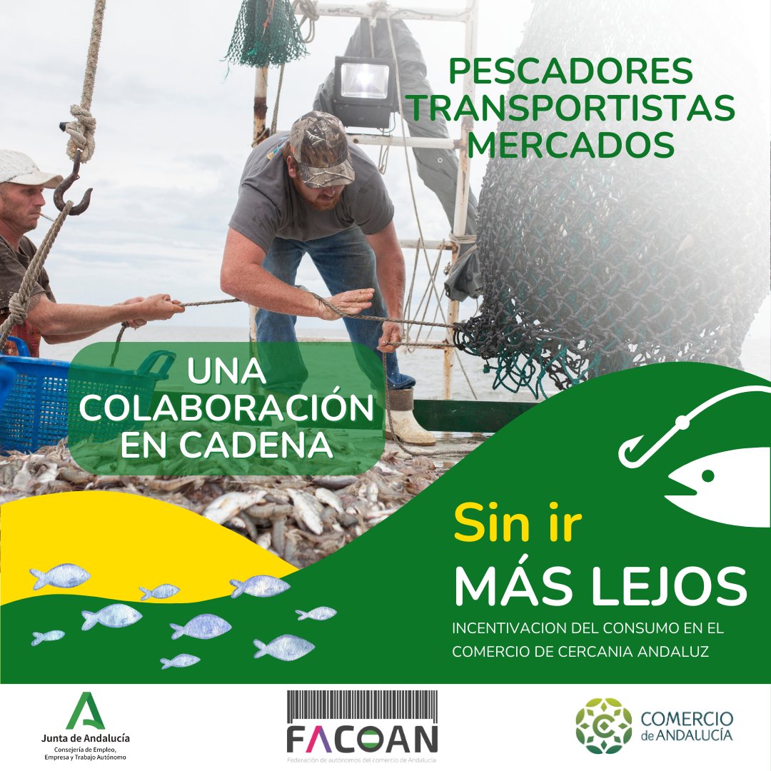 🐠 Dentro del 𝘀𝗲𝗰𝘁𝗼𝗿 𝗽𝗲𝘀𝗾𝘂𝗲𝗿𝗼, existe un 𝗴𝗿𝗮𝗻 𝗽𝗿𝗼𝗰𝗲𝘀𝗼 𝗱𝗲 𝗱𝗲𝘀𝗮𝗿𝗿𝗼𝗹𝗹𝗼 𝘆 𝗰𝗼𝗹𝗮𝗯𝗼𝗿𝗮𝗰𝗶𝗼́𝗻 que hace posible que el mejor pescado de la costa andaluza llegue hasta ti. PESCADORES + TRANSPORTISTAS + PLAZA DE ABASTOS + PESCADERÍAS DE BARRIO