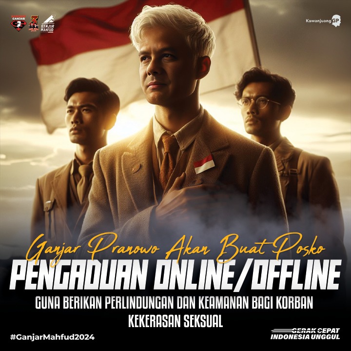 NoviRoose's tweet photo. Ganjar akan buat posko pengaduan online/offline guna memberikan perlindungan dan keamanan bagi korban kekerasan seksual.
.
#GanjarCiptakanKeadilan https://t.co/MnSsFPMYai