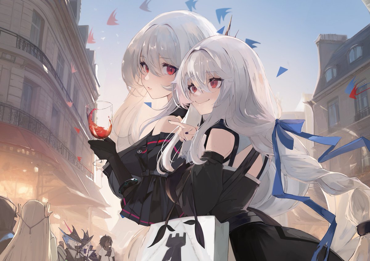 スカジ(アークナイツ) ,スペクター(アークナイツ) ,帰溟スペクター(アークナイツ) 「#正直に言いますフォローしてほしいです 」|ミディアムレア🐉お仕事Skeb募集中‼のイラスト