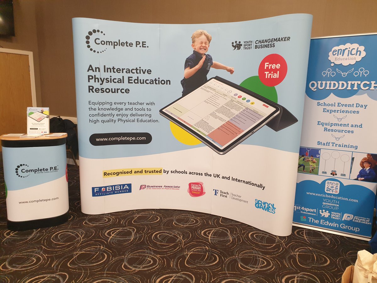 Complete_PE's tweet image. ☀️ Morning from #Huddersfield! 👋 

We're at the #Kirkless Primary PE Conference today.

We hope that everyone has a "Positive Experience" and takes lots away from the day. ✅

#HighQualityPhysicalEducation
