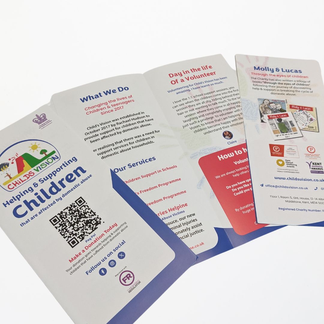 imprintdesign_'s tweet photo. New leaflets designed and printed for Childs Vision🤩 Always a privilege to support such an incredible charity!
#LeafletDesign #BespokeDesign https://t.co/yKw9ME6ePA