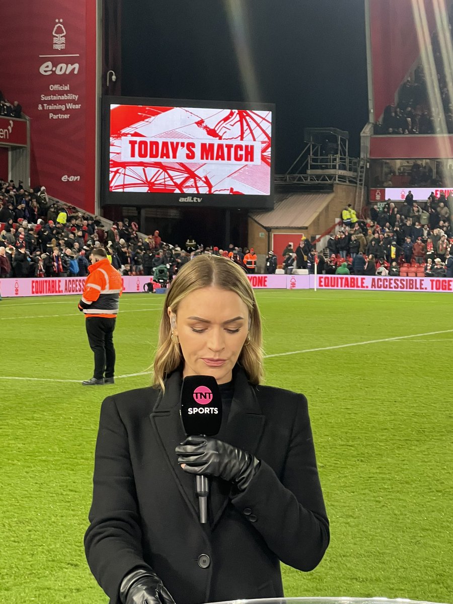 Great to see @laura_woodsy working @NFFC last night 🎤👏🏻