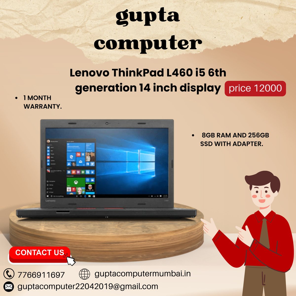 computer_g41908's tweet image. 📞7766911697

📧guptacomputer22042019@gmail.com

🌐 guptacomputermumbai.in

Gupta Computer Laptop

DELL latitude E5470
.
.
.
.
#DellLatitudeE5470
#BusinessLaptop
#ProductivityTool
#WorkplaceCompanion
#EfficientPerformance
#ProfessionalDevice
#ReliableTech
#LaptopPowerhouse