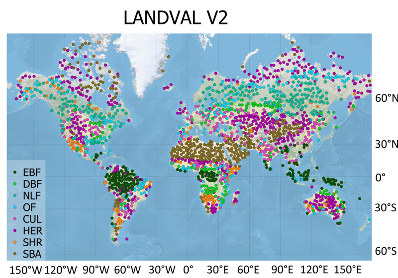 EOLAB_Camacho's tweet photo. New version (v2) of the LAND VALidation (LANDVAL)  global newtork of sites for satellite product intercomparison https://t.co/M12LlYrBv0 https://t.co/HRCmTpx3Z2