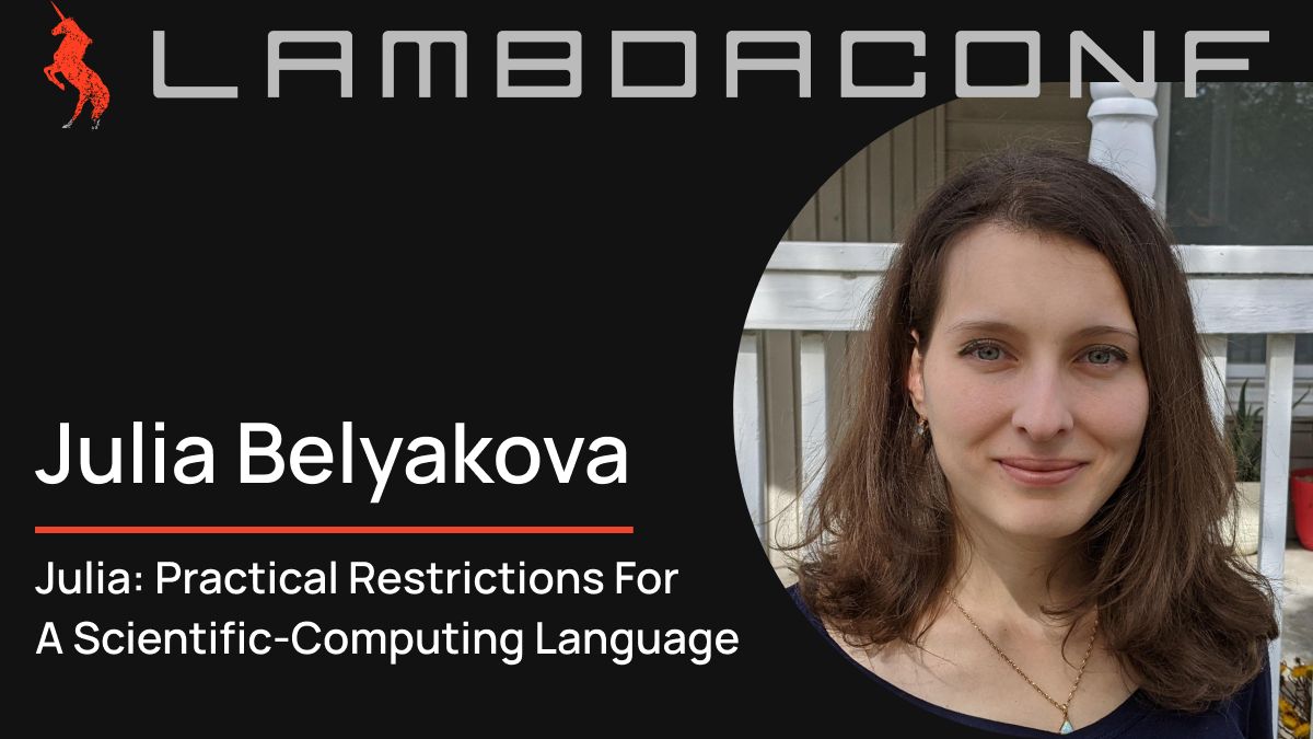 lambda_conf's tweet image. Discover how @JuliaLanguage achieves performance with flexibility at #LambdaConf2024. Learn about its unique approach to #scientificcomputing, optimizing just-in-time compilation and dynamic dispatch for efficient programming with @julbinb. 🧑💻
Join us: lambdaconf.us