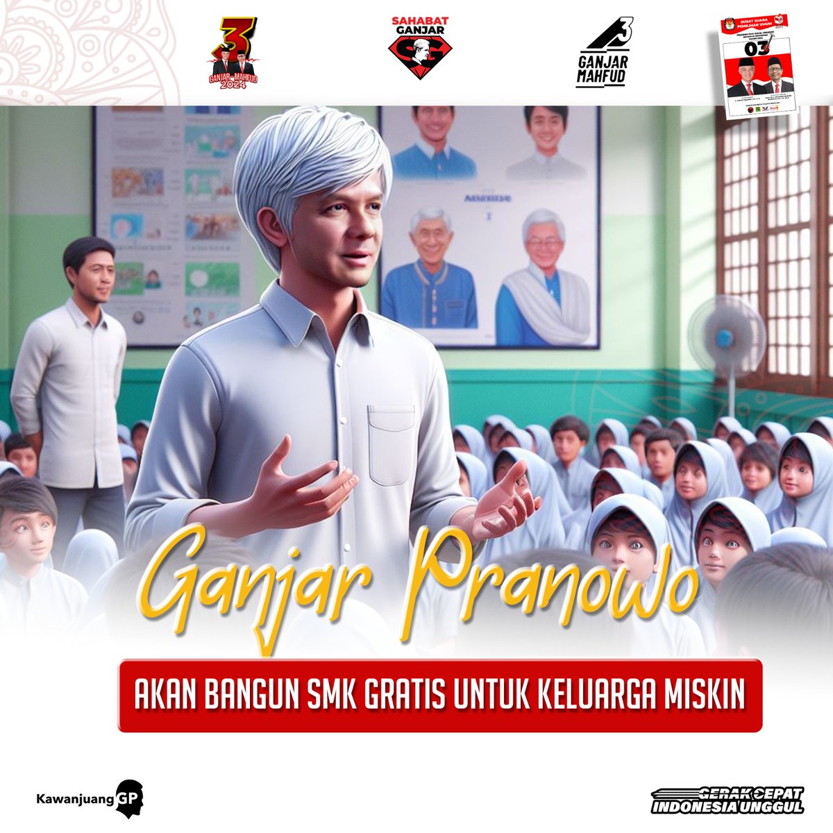 Nien1708's tweet photo. #GanjarCiptakanKeadilan https://t.co/xZO5xoCB4m