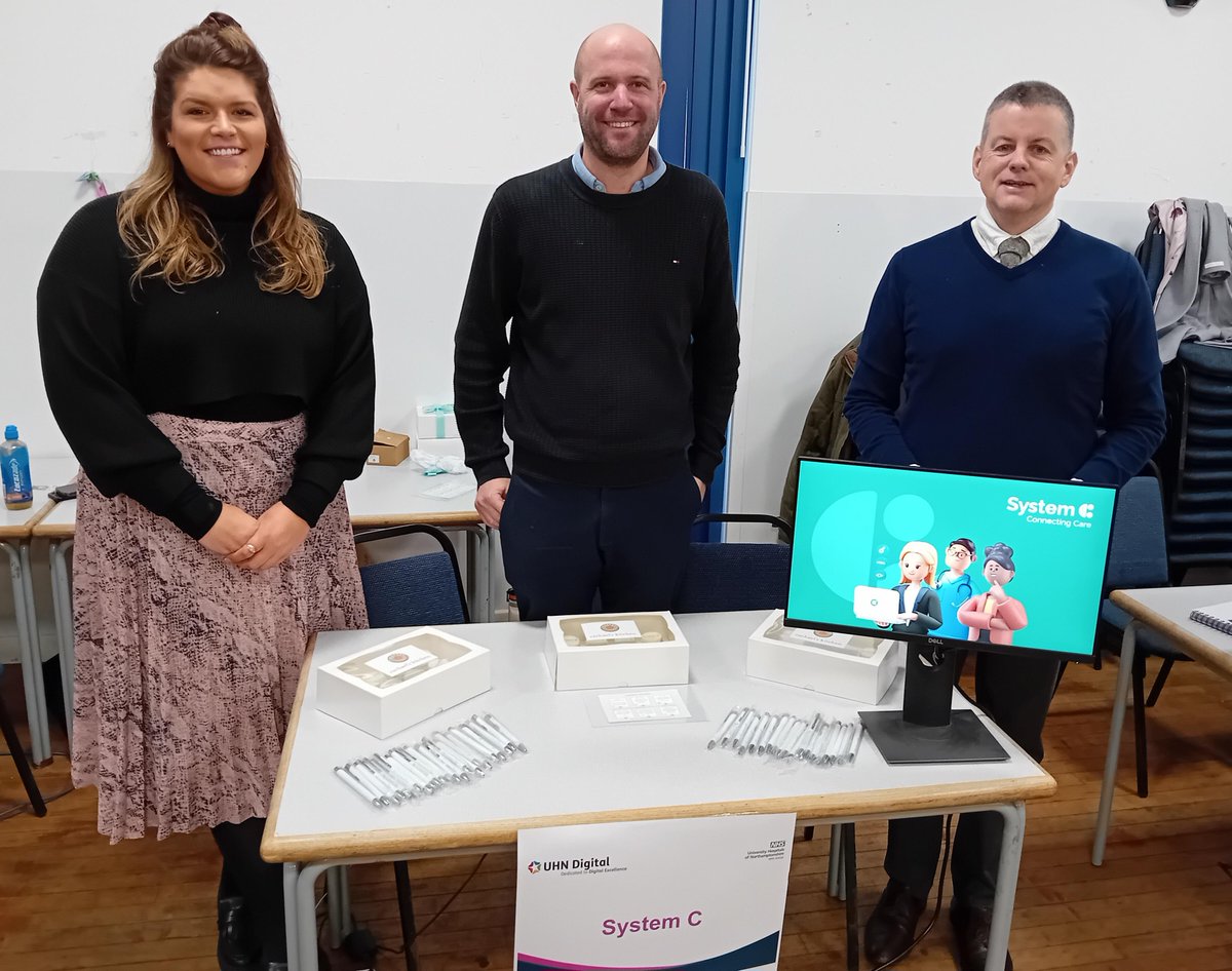 System_C's tweet photo. Our team had a blast at @KettGeneral's Digital Showcase event yesterday! It was so lovely meeting so many of you ❤️

We hope you enjoyed the cupcakes 😋

#KetteringGeneralHospital #digitalshowcase https://t.co/K4YARfjmR2