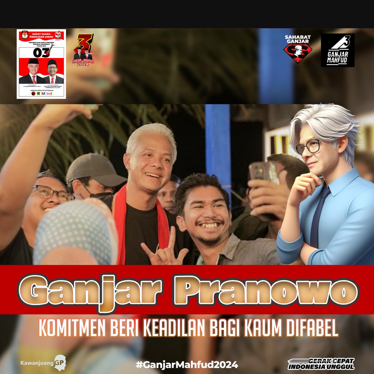 Nien1708's tweet photo. #GanjarCiptakanKeadilan https://t.co/HPmKfrAdzA
