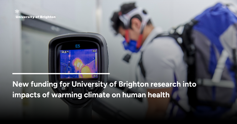 uniofbrighton's tweet photo. A £325,000 award from @wolfsonfdn, will help researchers and students @SHSUnivBrighton to better understand how – and why – extreme temperatures impact different people.

The funds will boost research work done at @UoB_EEL 

Read more here...👇👇👇