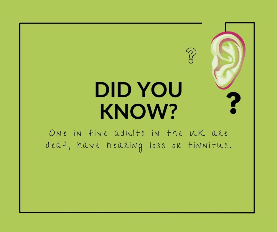 Did you know, one in Five people in the UK have hearing loss and (or) tinnitus.
That means approximately 1 million people in Scotland live with  some form of hearing problem.
#EHPFact #OneInFive