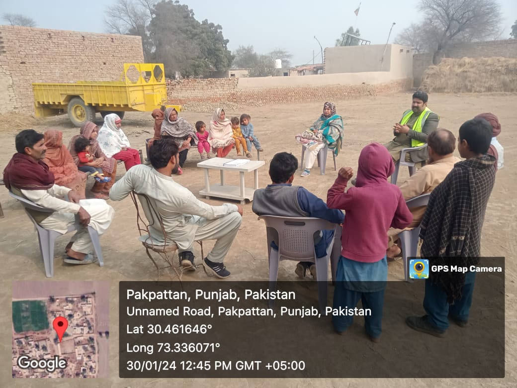 PRMSC_Official's tweet image. PRMSC and SPO joined hands to organize enlightening VO meetings at Chak 57/sp and Sardool Tehsil Pakpattan by Mr. Amir Shakil, BCC Officer of PRMS, these sessions focused on enhancing knowledge about the project. 

#PRMSC #lgcd #worldbankpakistan #Pakpattan #punjab #Pakistan