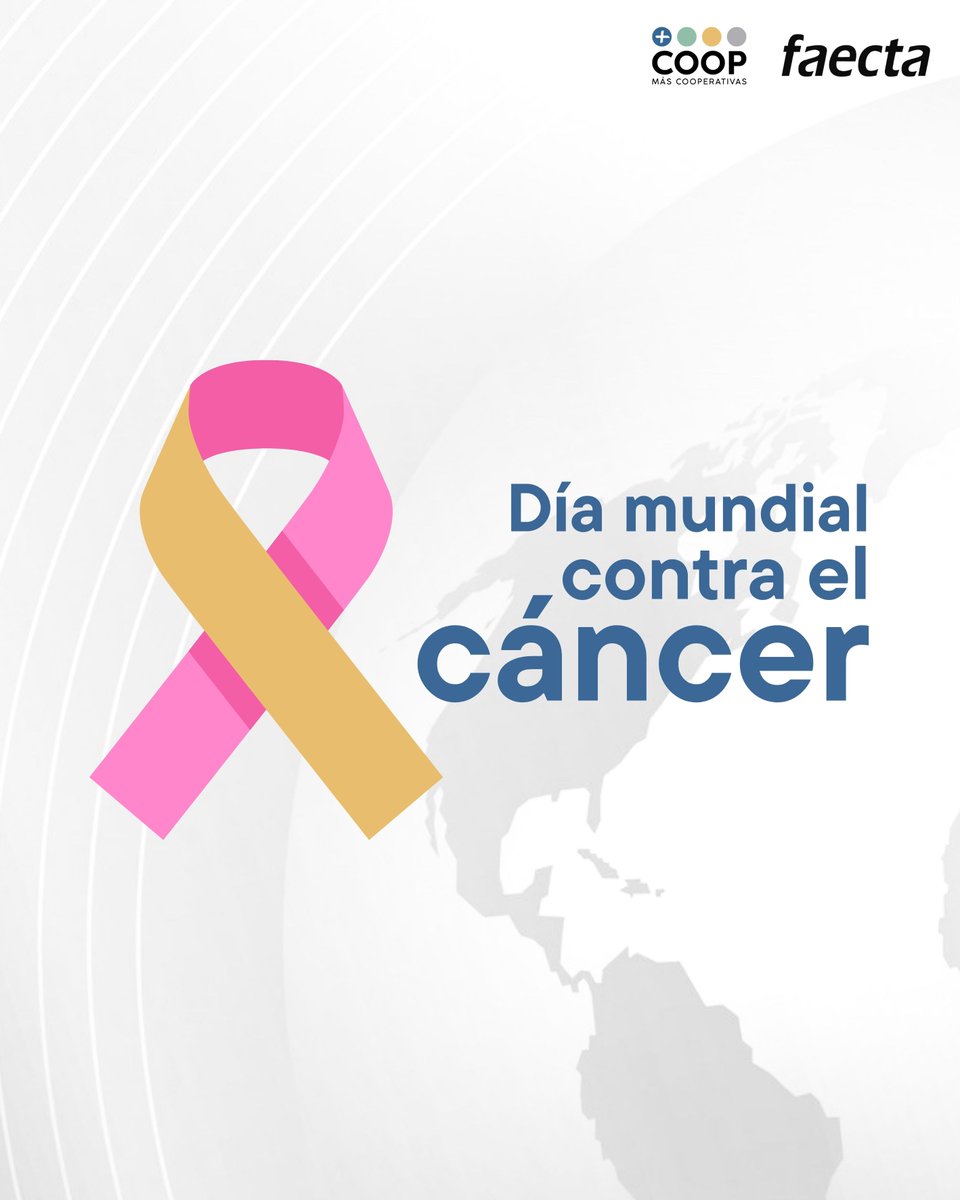 FAECTA_'s tweet photo. En el #DíaInternacionalContraelCáncer, recordamos a todos y todos las valientes personas que han enfrentado esta batalla. En las #cooperativas, nos unimos en apoyo, solidaridad y esperanza 💙🤝

#FAECTA #MásCooperativas https://t.co/lPIfwnOHUw
