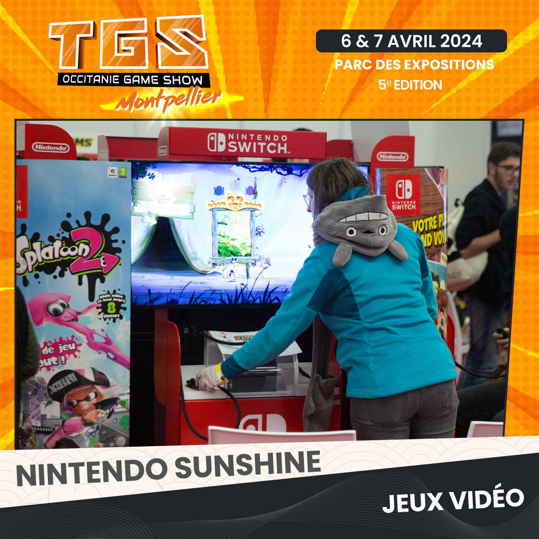 Retrouvez l'association <a href="/NintenSunshine/">Nintendo Sunshine</a> au TGS Montpellier !
Elle vous proposera un stand Nintendo avec de nombreuses bornes de jeux Switch pour tester les derniers jeux de la marque et des animations tout le week end 🙂

Save the date : 6 &amp; 7 avril !

#TGS #Montpellier