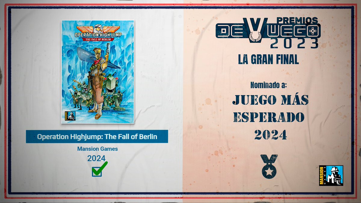 MansionGames's tweet photo. ⌛️¡Últimas horas!
#OperationHighjump 🪂está en la Gran Final de los #PremiosDEVUEGO 🎖️como el juego 🇪🇸 más esperado de 2⃣0⃣2⃣4⃣
¡Solicitamos refuerzos 🪖,voten soldados 🗳️!
➡️https://t.co/VZoAHSOJpt
@gamebcn @DeVuego @PSTalents @emprenbit
@BerriUp @SpielFabrique #devfromspain https://t.co/71VeQQ2s03