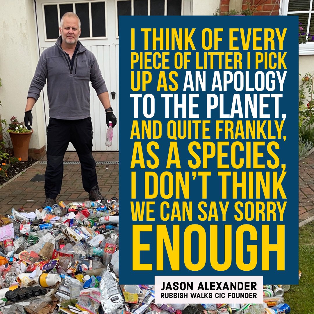 I think of every piece of litter I pick up as an apology to the planet and quite frankly, as a species, I don’t think we can say sorry enough. 😕🗑🚯🌍 #litter #lovewhereyoulive #litterpick #beachclean