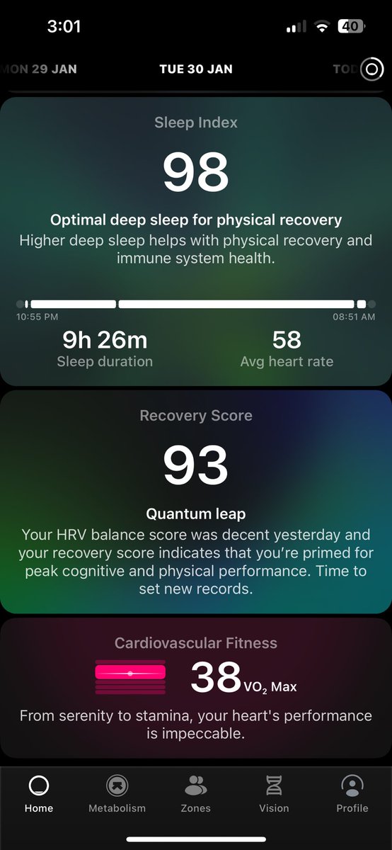 RiaPawar's tweet photo. Setting the tone for February 24 with @UltrahumanHQ 🙌

✅Timing stimulants within the permissible window

✅Dimming lights with the phase delay notification 

✅Maintaining sleep timing 

Let’s go 🚀 https://t.co/qtYgYtB3mo