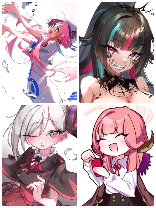 #今月描いた絵を晒そう
これ以外にも披露できないご依頼が2件ほどありますのでめっちゃ描いてたw

来月も何卒よろしくお願いしますヽ(*'∀`)🍶 
