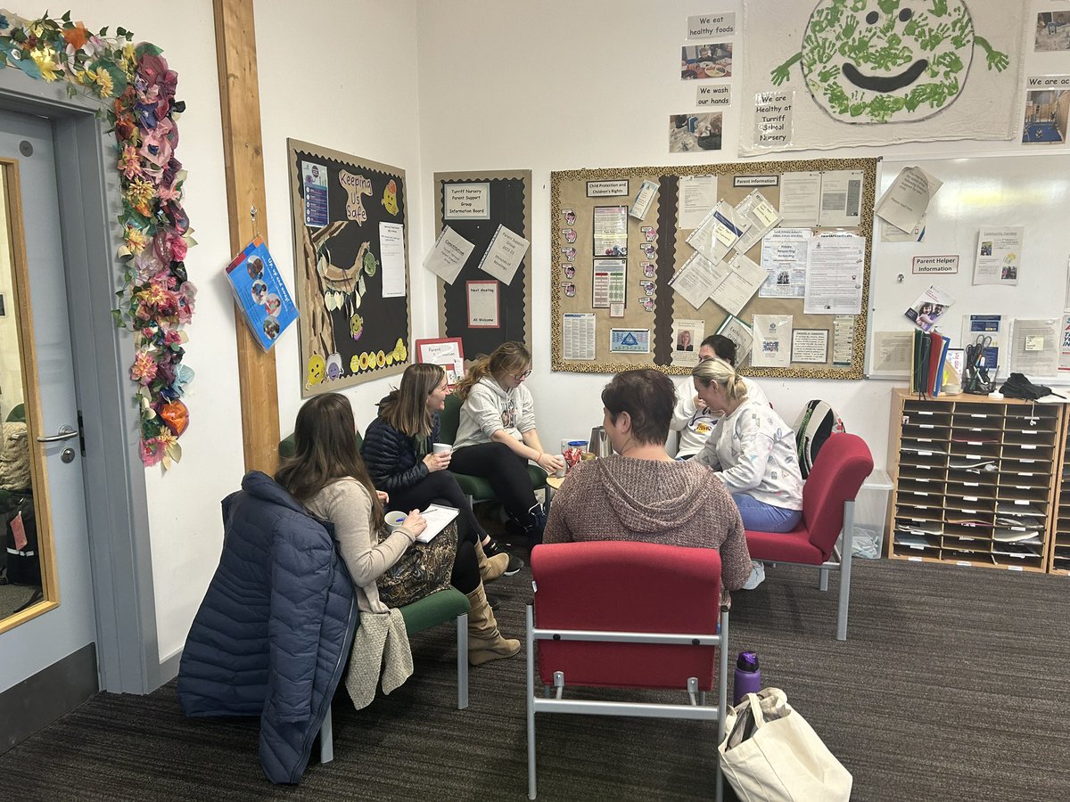 We have Education Psychologist & Speech and Language therapist visit our Sunflower Group. We set up a parent support group for parents of additional support needs children. This group offers support for each other & the opportunity to ask professionals advice. #parentalsupport