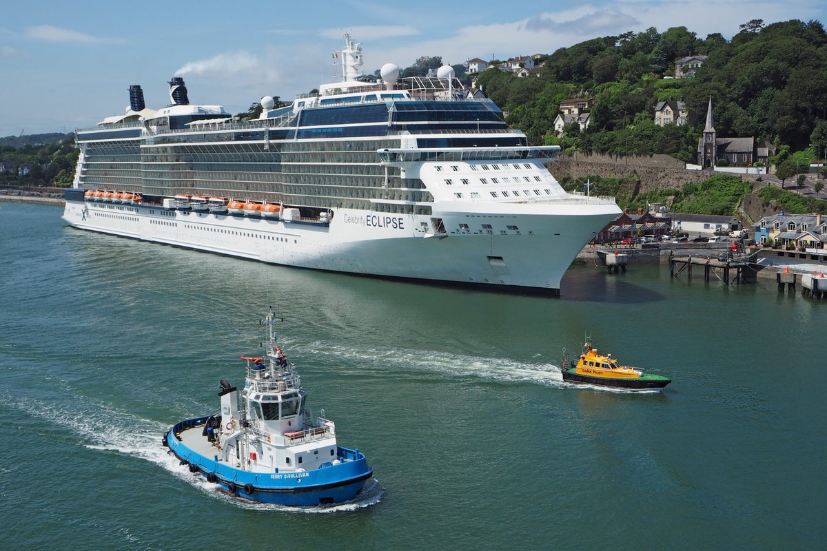 Ireland's only dedicated cruise berth lies within Cork Harbour. Situated within a few hundred metres of the centre of the town of Cobh, it can accommodate cruise ships of up to 350m in overall length with 94 ships visiting in 2023 alone and even more expected this year. #PortFact