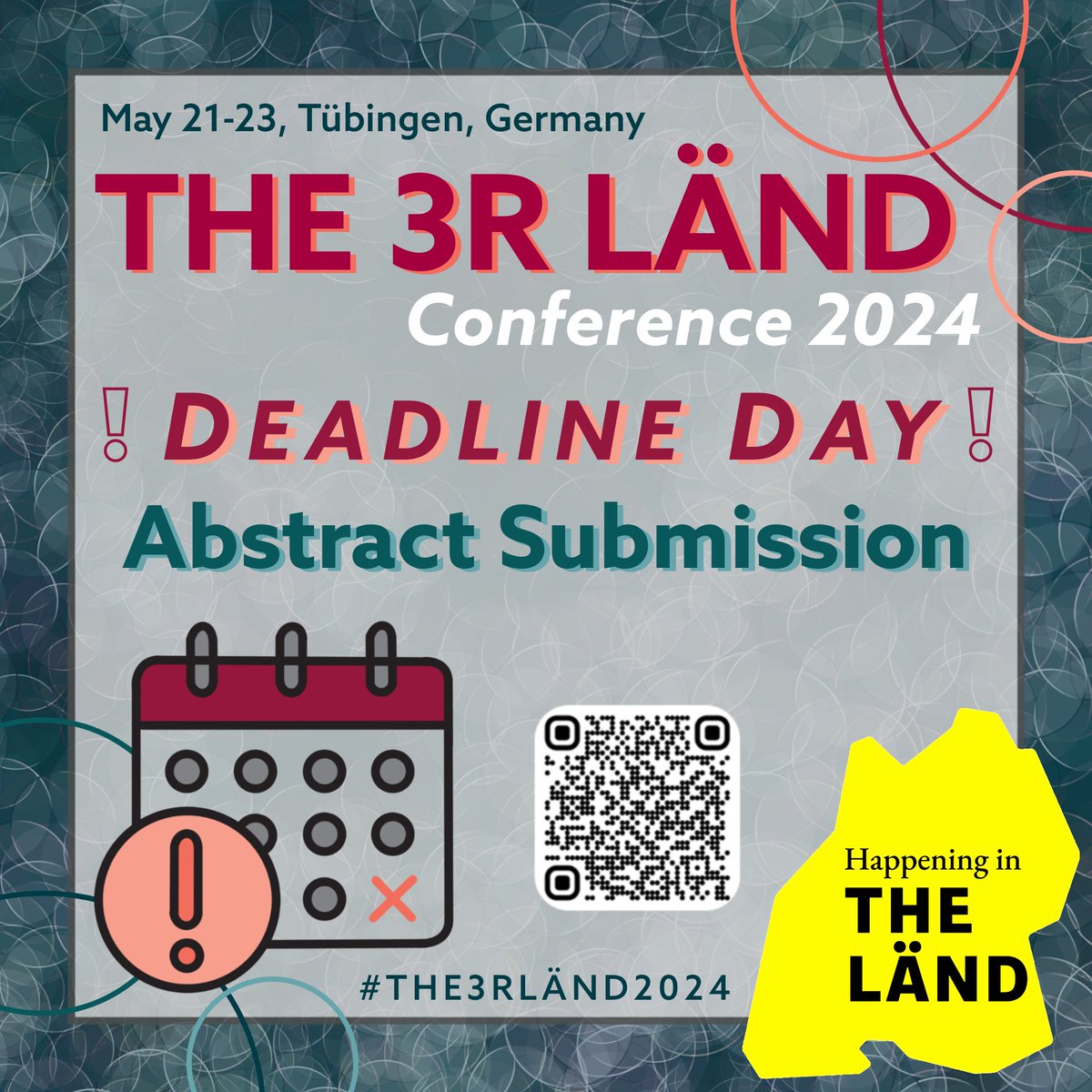 🚨 Final Call! 🚨 Today is the last day to submit your abstracts for the #THE3RLÄND2024 Conference! ⏰ Don't miss this opportunity to showcase your research &amp; be part of an incredible scientific gathering!🌐
📮Submit your abstract by the end of the day at: bit.ly/THE3RLAEND