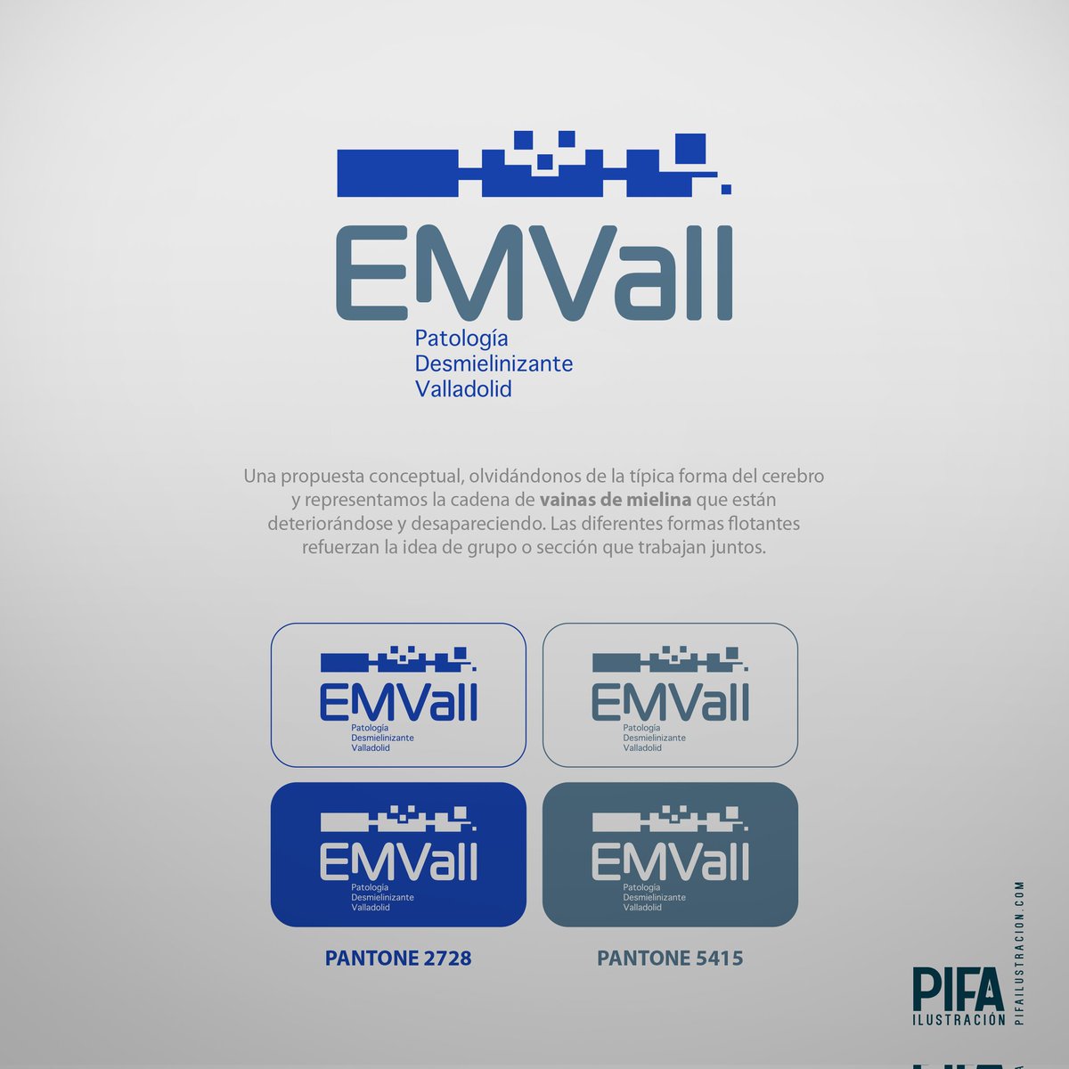 Hoy os enseño este #logotipo creado para las personas de la sección de #esclerósismúltiple o #patologiadesmielinizante de #Valladolid en el Hospital Clínico Universitario.
Es un honor que me hayan dejado crear esta imagen conceptual y cargada de simbolismo.