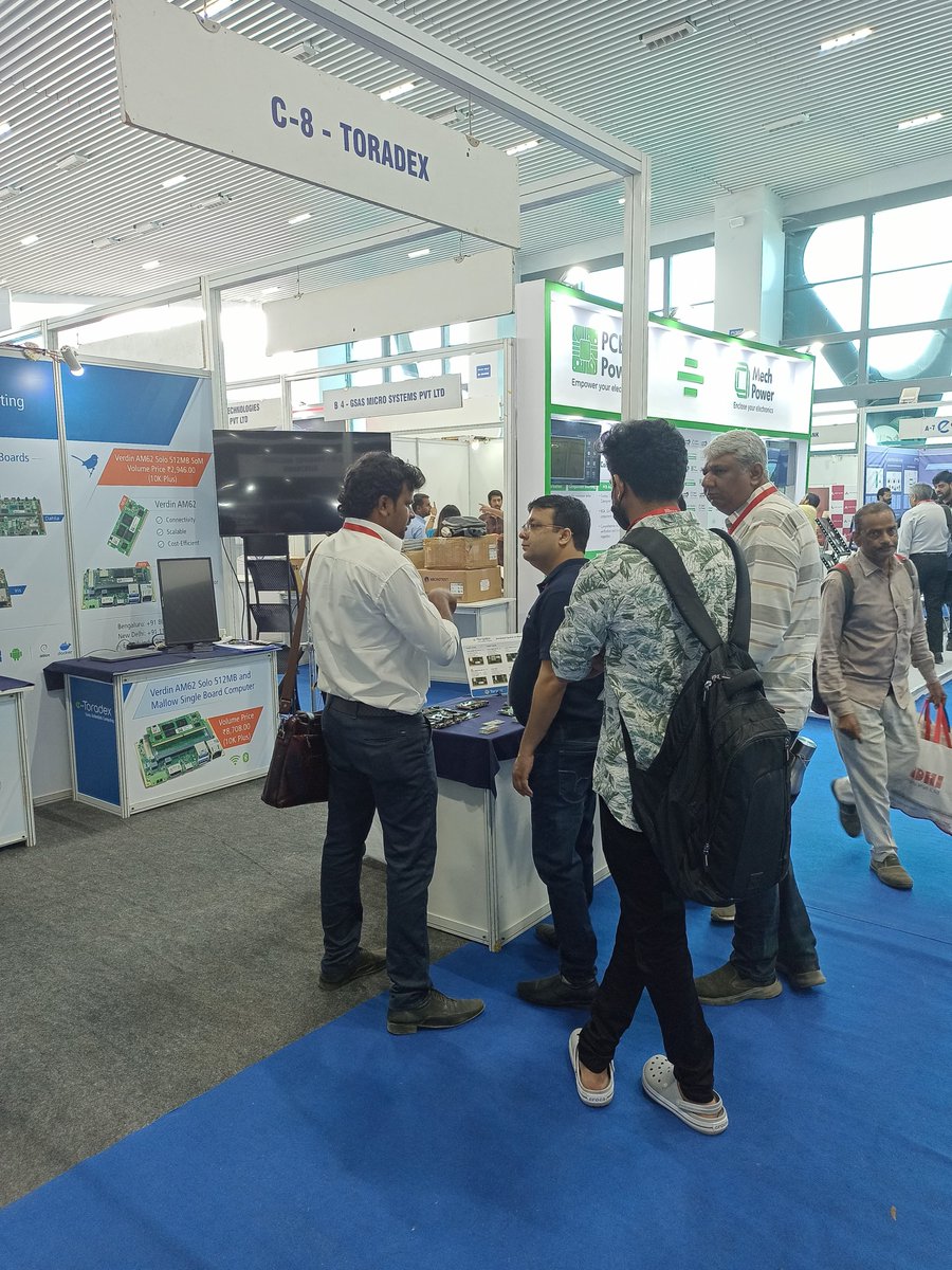 Toradex's tweet photo. Day 1 at India Electronics Week 2024 is off to an amazing start! Drop by booth C8 to meet the Toradex team, explore groundbreaking innovations, and more! Learn more: https://t.co/pMg0xspqek

#IEW2024 #IndiaElectronicsWeek2024 #EmbeddedSystems #IoT #IoTShow https://t.co/B1DFeLANGM
