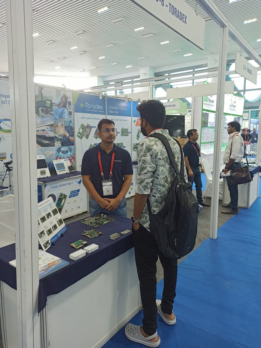 Toradex's tweet photo. Day 1 at India Electronics Week 2024 is off to an amazing start! Drop by booth C8 to meet the Toradex team, explore groundbreaking innovations, and more! Learn more: https://t.co/pMg0xspqek

#IEW2024 #IndiaElectronicsWeek2024 #EmbeddedSystems #IoT #IoTShow https://t.co/B1DFeLANGM