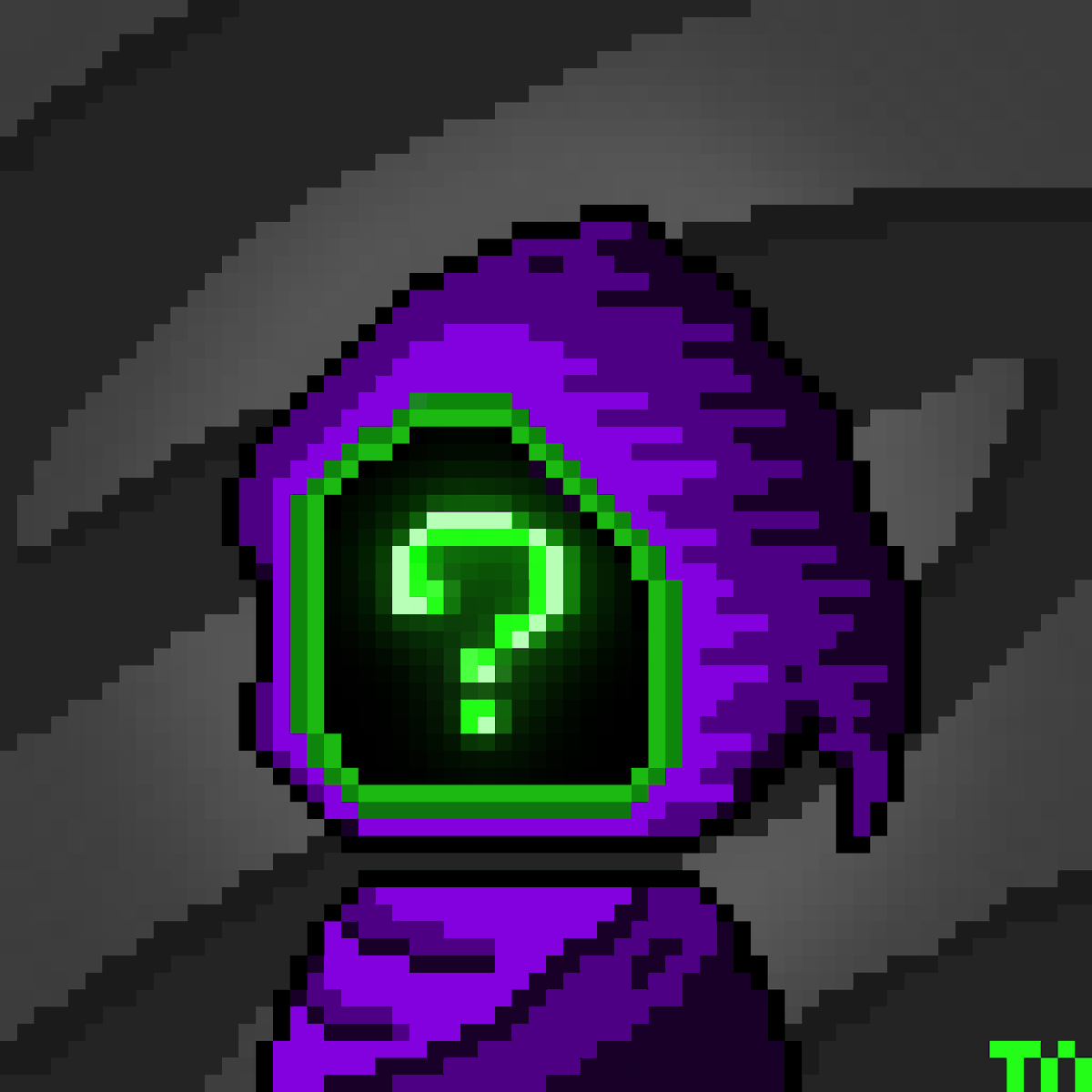 TheNothingggg's tweet photo. ❓The Crew #11 <> ?❓
❓ 0.5 SOL🟣❓

|| "?" comes from an unknown place in another universe. It never talks, never sleeps—you will never know anything about it. ||

🔽Link🔽@exchgART #pixel #pixelart #Solana https://t.co/hbMPMgx39k