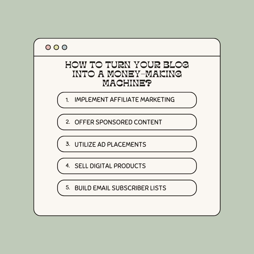 planaplanning's tweet image. Blog it, earn it! ✍️💰 Transform your blog into a money-making machine with these tips! Start monetizing your passion today! 📈

#BloggingForProfit #MonetizeYourBlog #BlogEarnings #ProfitableBlogging #BloggingTips