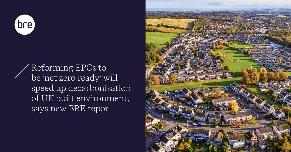 "Reforms to the Energy Performance Certificate (EPC) to make it more up-to-date, accurate &amp; usable will be key to supporting homeowners play their part in #netzero" - <a href="/charlesworthg/">Gillian Charlesworth</a>.

Our report presents ideas to help EPCs become more useful to homeowners: bregroup.com/press-releases…