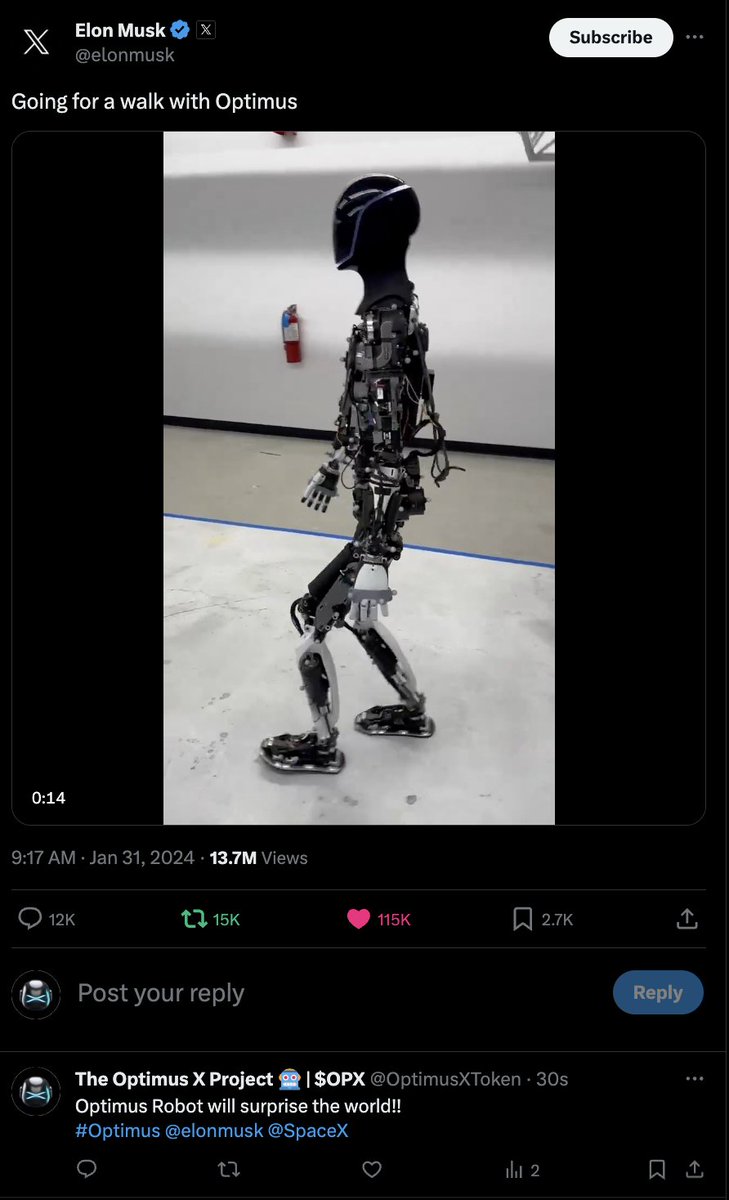 Like , Comment , Retweet if u want Optimus become popular in the near future.

#Optimus #OptimusX #OPX #ElonMusk