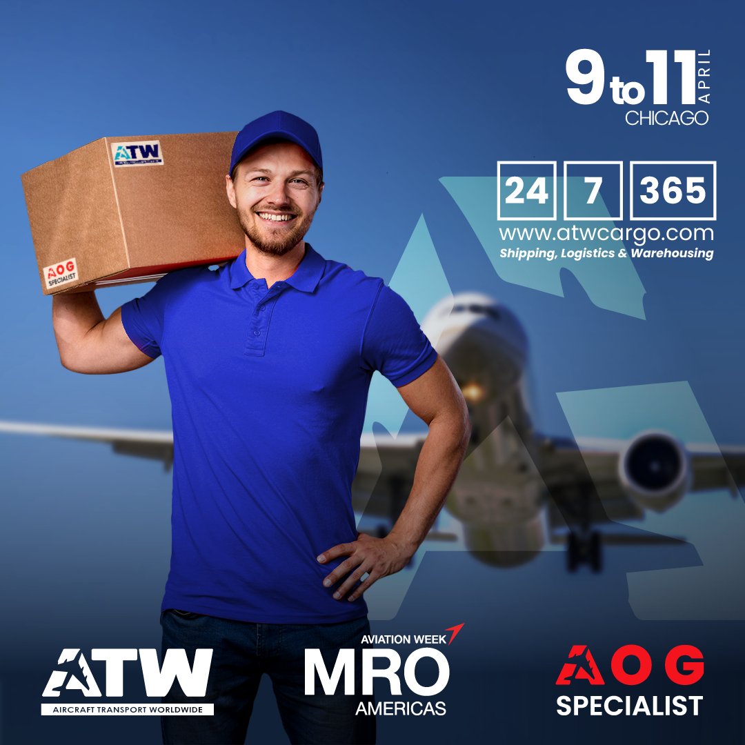 atwcargo's tweet photo. ATW Cargo works continuously to guarantee the transportation of Aircraft components and spare parts for the aviation industry.  #MROAMERICAS2024 #AVIATIONWEEK #MRO2024 https://t.co/o14wkAL70k