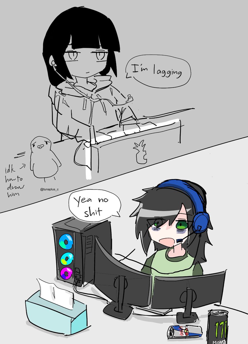 tunaplus_c's tweet photo. 3AM discord calls https://t.co/jX9RUgXn6o