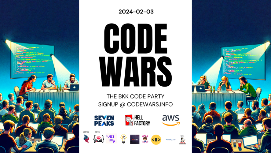 RubyConf Thailand (@rubyconfth) on Twitter photo Join Bangkok Ruby developers (and our sister Python, Rust, PHP, C#, Go, Typescript communities and more!) at our friendly Code Wars this Saturday at 2pm
Get a free ticket: docs.google.com/forms/d/e/1FAI…
More info: 
codewars.info/2024-02-03-cod… Join Bangkok Ruby developers (and our sister Python, Rust, PHP, C#, Go, Typescript communities and more!) at our friendly Code Wars this Saturday at 2pm
Get a free ticket: docs.google.com/forms/d/e/1FAI…
More info: 
codewars.info/2024-02-03-cod…