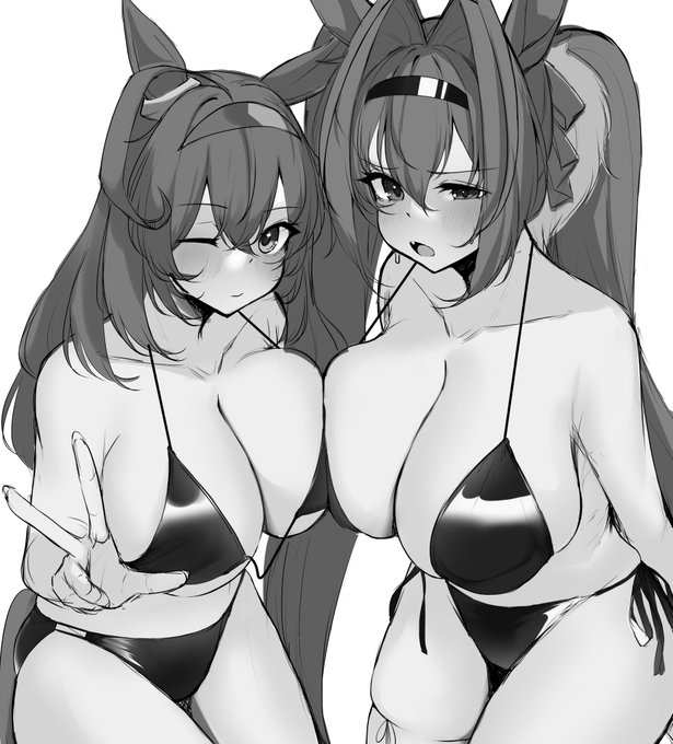 ダイワスカーレット&amp;ミホノブルボンのグレーラフです 