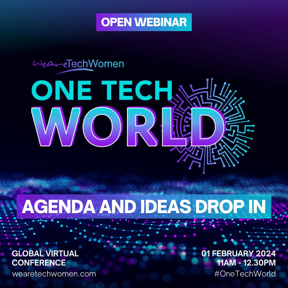 24 HOURS TO GO 📣

Join us for our drop-in session tomorrow at 11AM to help shape this year's #OneTechWorld 💙✨

We prefer to speak directly to our community to ensure whatever we deliver hits the spot in terms of YOUR career development 🔥👇🏼

Join us · bit.ly/482UVgd