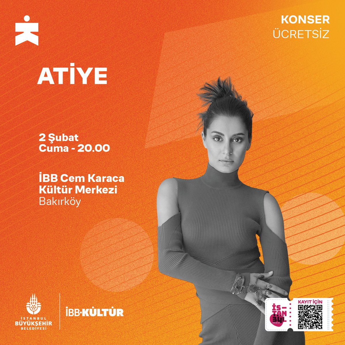 2 Şubat Cuma akşamı Bakırköy'de İBB Cem Karaca Kültür Merkezi'ndeyiz 🎶 <a href="/ibb_kultur/">İBB Kültür</a>