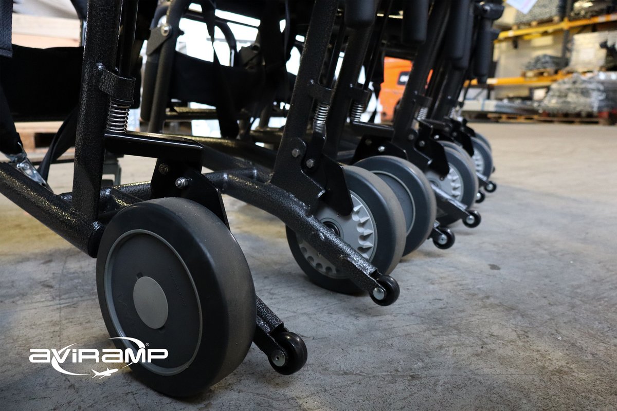 Easier, inclusive boarding with Staxi Aisle Chair supplied by Aviramp!
With a fail-safe break system, a safety harness and a strong, durable frame, we bring you the perfect solution to safely assist PRMs from the gate to their aircraft seat.

Get in touch - sales@aviramp.com