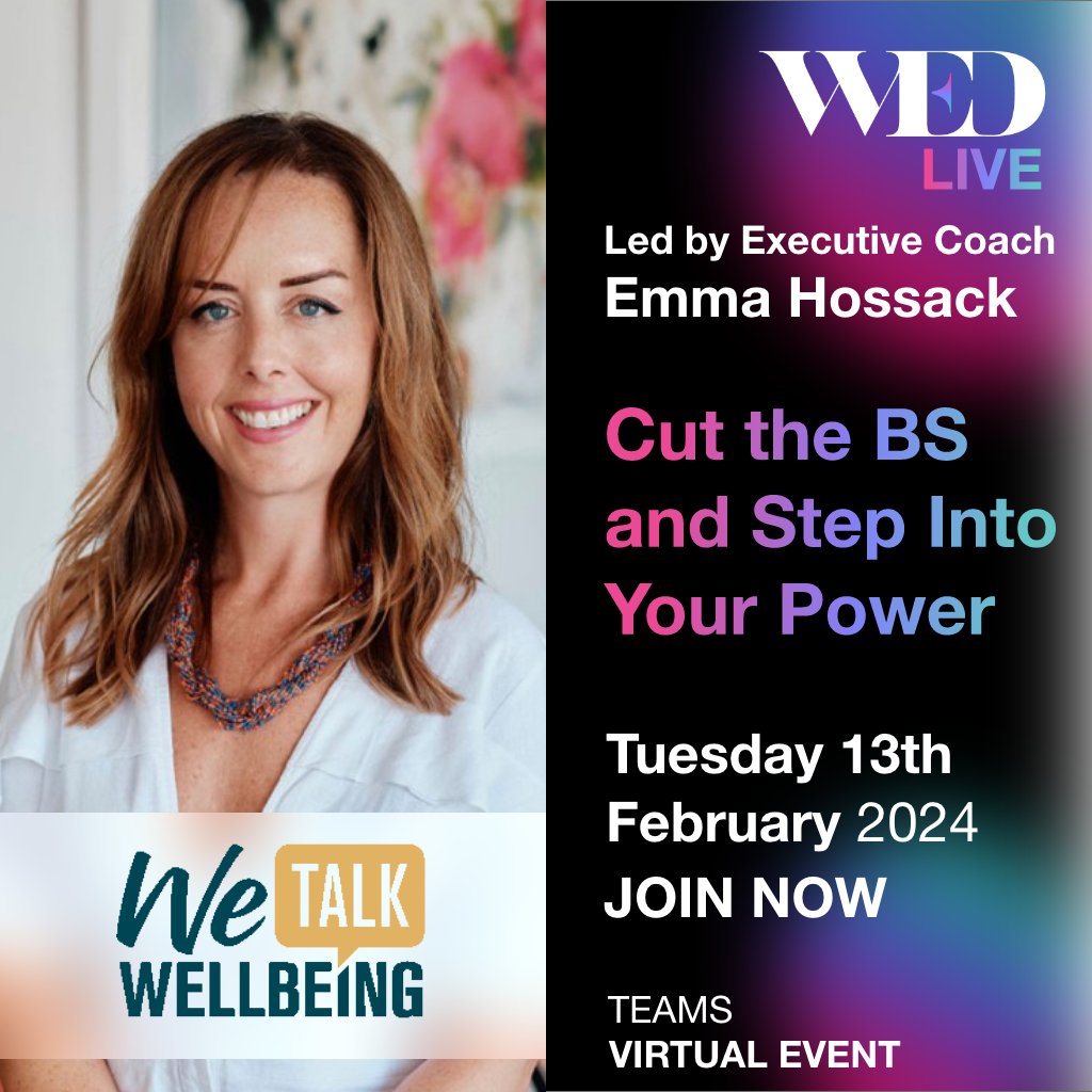 WEDUKNetwork's tweet photo. Empowerment Event Alert! - Join us with Emma Hossack on 13th Feb for "Cut the BS and Step Into Your Power." Unleash your inner strength and assertiveness in this 90-min journey.
๐
13 Feb, 13:00-14:30
๐ Details & Register https://t.co/1vpcJtMh9M
#StepIntoYourPower #WEDEvents https://t.co/f7B8DHegib