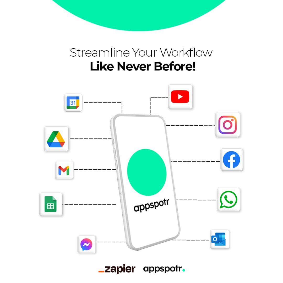 appspotr's tweet image. Streamline Your Workflow Like Never Before! 🚀 

Discover how our AppSpotr-Zapier integration can automate your tasks, saving you time and boosting productivity. 

Read More: blog.appspotr.com/blog/zapier-fo… 

#AutomationMadeEasy #AppSpotrZapier