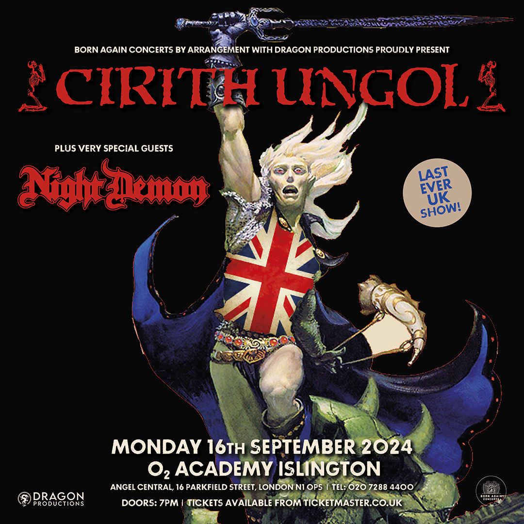 After the release of their latest album 'Dark Parade', American heavy metal legends @CirithU are retiring from live touring, but not without hitting the road one last time here on Mon 16 Sep. Priority Tickets are on sale now. Head to #O2Priority 👉 amg-venues.com/SlK950QvRLJ