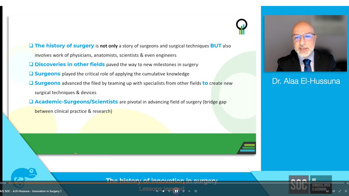 #Surgeons played the critical role of applying the cumulative #knowledge

But

Surgeons need teaming up with #specialists from other fields to create new surgical #techniques & #devices

See the full film on AIS:
aischannel.com/society/histor……. #IamAIS #some4surgery #MedicalAdvances