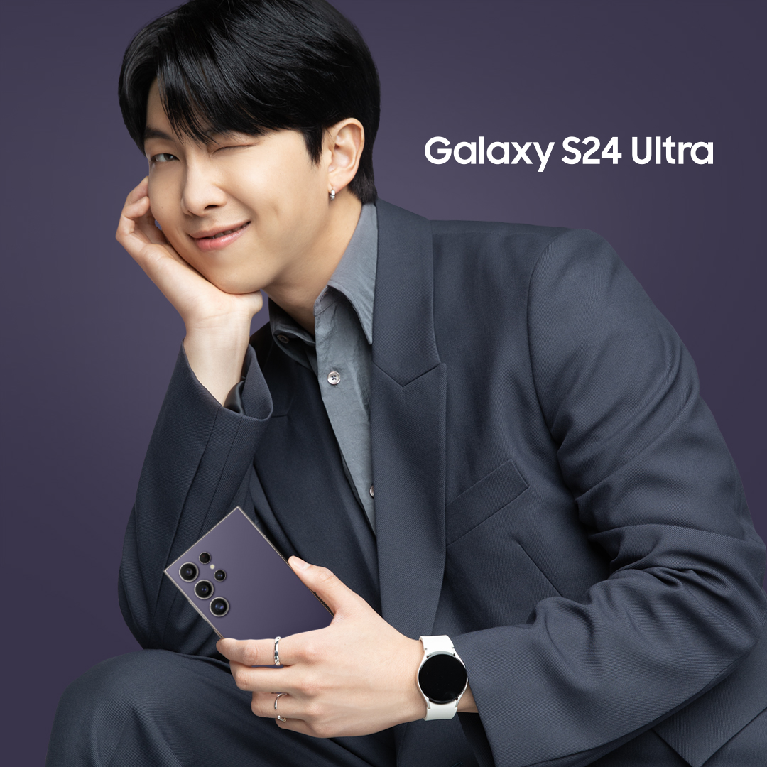 Need a little help choosing a #GalaxyS24 Ultra color? It's the Titanium Violet #GalaxyS24 Ultra for #RM of @BTS_twt. 🐨 What about you? Get yours now 👉 smsng.co/S24Ultra_DE-RM… ❤️ this post to see what other @BTS_twt members picked for themselves.