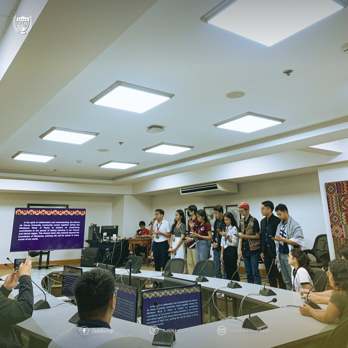AdDU_CCP's tweet photo. But that's not all – they've also participated in the success of the Mindanao Week of Peace celebration on January 27, 2024! ✨

Alongside every Atenean, the CCP is charging full steam ahead into a new dawn!

Sama-sama nating salubungin ang bukang liwayway. 💛 https://t.co/yYNpqub2sr