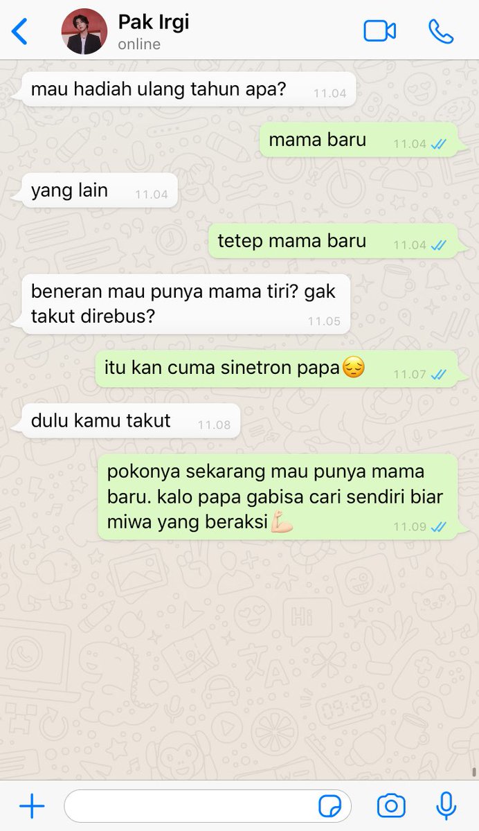 kiyyoowo's tweet photo. Memorabilia

“Kalo papa gak bisa cari istri sendiri, biar Miwa yang beraksi.”

— Min Yoongi lokal Au https://t.co/3POuVoKEYX