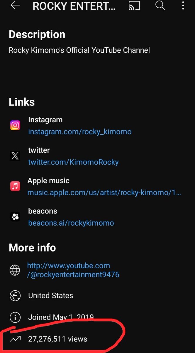 @rockyKimomo 's YouTube channel reaches 400K subscribers and 27M+ Views within 4 years and 9 months.