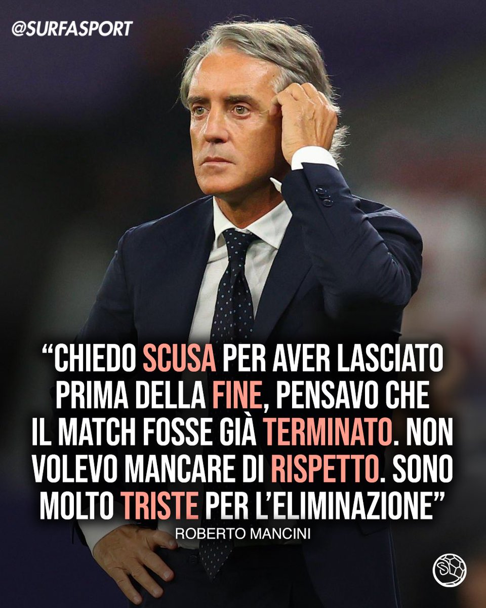 🇸🇦 MANCINI ELIMINATO DALLA COPPA D’ASIA “CHIEDO SCUSA” 🚨
Negli #ottavi di #finale della #Coppa d’Asia, l’ #ArabiaSaudita è stata eliminata ai rigori contro la #CoreaDelSud di #Klinsmann ❌
L’Arabia ha sfiorato la vittoria, dato che ha subito il pareggio al decimo minuto di